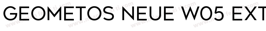 Geometos Neue W05 Extra Bold字体转换